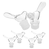 JEWEDECO 6 Fundas Protectoras De Corcho Para Botellas De Vino, Bonitos Tapones Creativos, Sellos Para Botellas De Vidrio, Para El Día De La Madre Y Para Bebidas.
