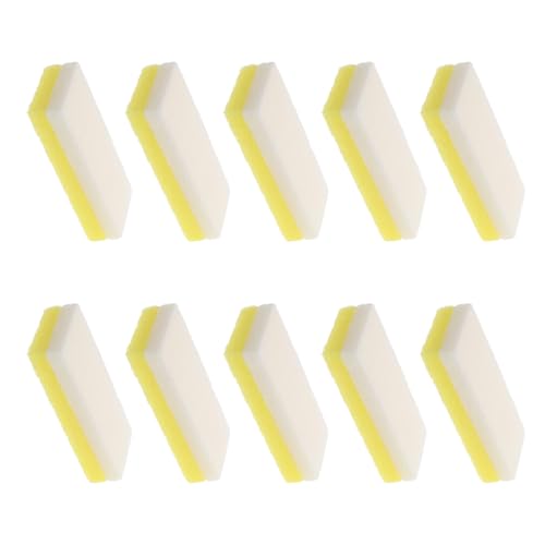 Hohopeti Lot de 10 Pierres Ponces en Mousse PU Jaunes Pieds Exfoliation Douce et Élimination des Callosités Outil de Pédicure Léger et Hygiénique Patchs Nettoyants Adaptés au Soin