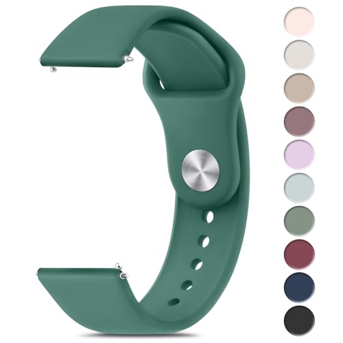 Image of Tobfit Straps for Amazfit Bip /Bip 3 /Bip 3 Pro /Bip /Bip U /Bip U Pro Watch Strap, 20mm Silicone Breathable Replacement Strap for Amazfit GTR 42mm / GTS 2 Mini /2 /2e /3 /4 /4 Mini