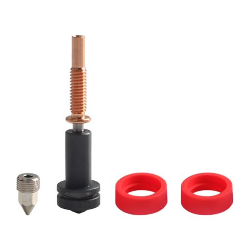 Ejoyous Hardened Steel Nozzle for Hotends 0.6mm High Trimetal Design with Thermal Efficiency for 3D Print Experts (0.4mm