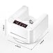 AutoAli Automatic Card Dealer Machine, 360° Rotating Card Dealer, Built-in 2800MAH Rechargeable Battery, Casino Playing Card Table Accessories for UNO, Blackjack, Texas Hold'em (White)
