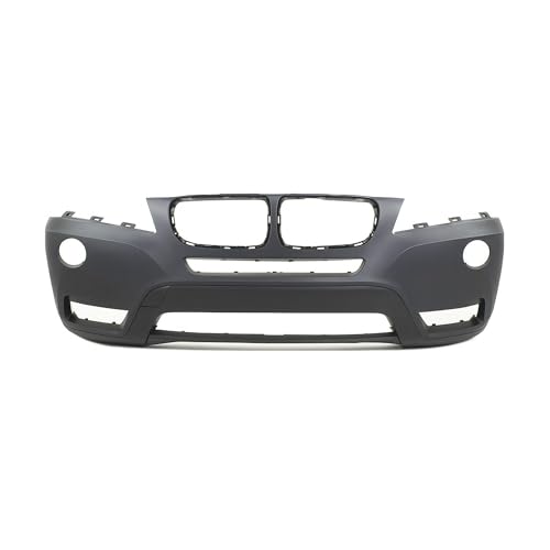 Image of FitParts Compatible with BMW X3 2011-2014 Front Bumper Cover | Primed, With Fog Light Holes, Without Parking Sensor Holes, Ready to Paint, OEM 51117210451, BM1000252