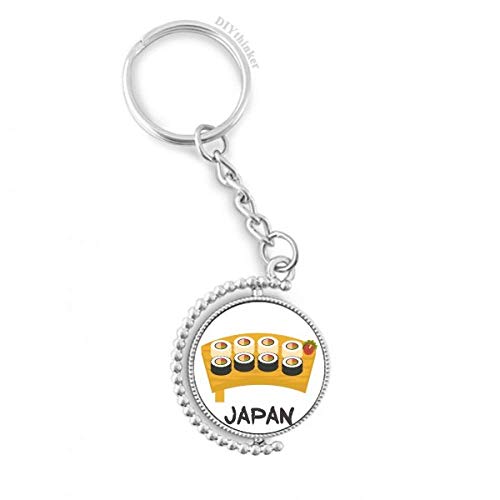 Porte-clés japonais sushi rotatif multicolore DIYthinker, le cadeau idéal pour les fans de culture nippone