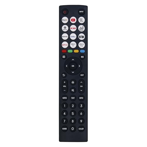Riry Mando a Distancia para Hisense Smart-TV EN2J36H Hisense LCD LED UHD QLED 4K para Todos Hisense TVs.Compatible con todos los televisores Hisense con múltiples botones de acceso directo para Netfli