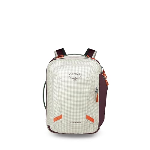 Image of Osprey Transporter 36L Travel Pack, White OS | travel backpack, carry on bag, laptop sleeve, personal item, work school travel, carry on travel, flight friendly, OS size