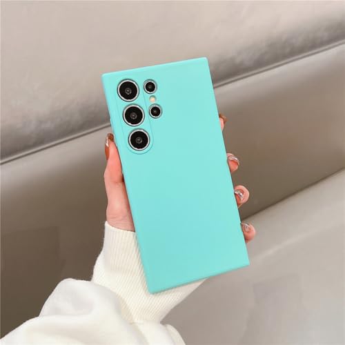 Coque silicone liquide Samsung S23 FE finition mate cadre carré souple