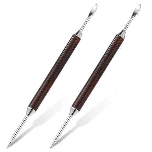 2 pezzi Latte Art Pen Latte Art Penna In Acciaio Inox Caffè Arte Penna Caffè Latte Art Pen Needle Coffee Intagliato Stick per Espresso Decorare Cappuccino Latte Caffè Fancy Stitch Barista