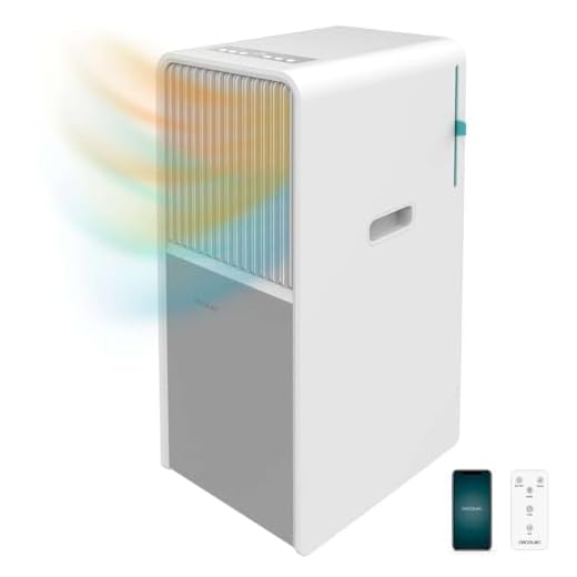 Cecotec Aire Acondicionado Portáti con Wifi, Mando y Bomba de Calor ForceClima 9550 Style Heating Connected. 9000 BTU, Pantalla LED, Táctil, 5 Modos, Deshumidificador, Temporizador, 25m2