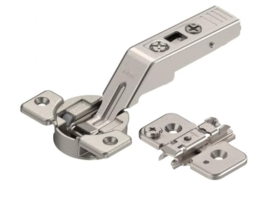 Blum 78Z5500T Clip Top Intermediate Hinge for Aventos Folding Flap 134° without Spring Pot Screws Nickel-Plated
