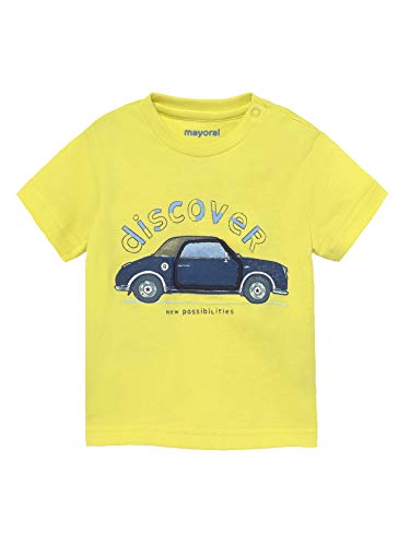 Mayoral 21-01006-093 - s/s t-Shirt Play car for Baby-Boys 18 Months (86cm) Lime