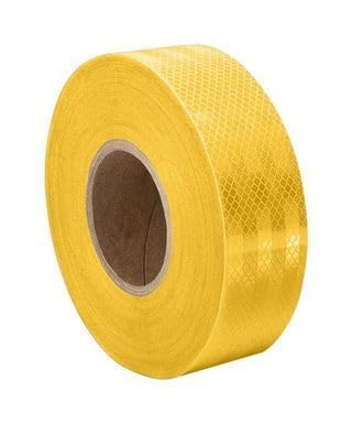 2 Inch x 5 Meter High-Intensity Reflective Safety Tape | Waterproof Heavy-Duty Conspicuity Tape for Night Visibility |Yellow-image-43