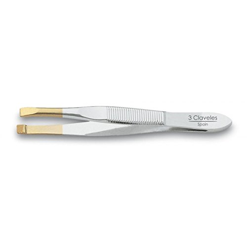 Pinzas de depilar rectas 8 cm, 1 pinza