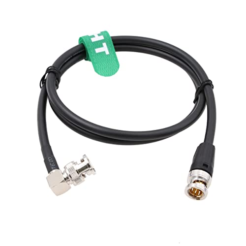 HangTon 12G 4K Raw SDI Coaxial Video Cable BNC to BNC Canare LV-61S 75 ohm for Sony FX9 Camera Atomos Monitor Flexible Shielded 3M Black - Image 2