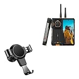 BoxWave Car Mount Compatible with Ulefone Armor 26 Ultra - X-Switch Car Mount, Air Vent Mounted Holder Simple Minimal - Jet Black
