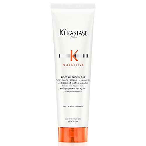 Kérastase Nutritive, Protector Térmico, Para Cabello seco, Protege del calor, acondiciona e hidrata, Con nutrientes esenciales, Nectar Thermique, 150 ml
