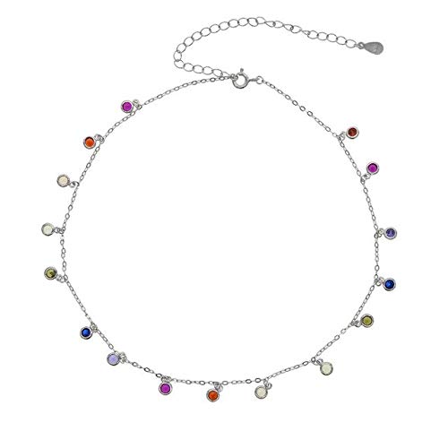Collier goutte à goutte en argent 925, fini les bijoux lourds et ternes