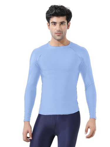 Image of LYCOT Compression Top Full Sleeve Plain Athletic Fit Multi Sports Cycling, Cricket, Football, Badminton, Gym, Fitness & Other Outdoor Inner Wear