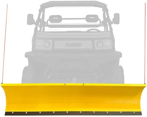 Kandi America Snow Plow Kit, Plow Measures 70.5’’ x 17.25’’, Winc...