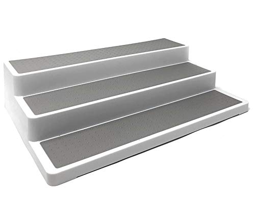 Space Home - Estante para Especias - Especiero - Organizador de Condimentos o Salsas - Soportes para Botes de Especias - Base Antideslizante - 3 Niveles