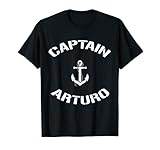 Barco de vela Capitán Arturo Nombre de navegación personalizado Camiseta