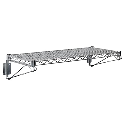 Étagère murale en fil d'acier de 1220 mm avec charge maximale 30 kg