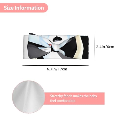 Baby panda holding a milk bottle Picture Baby Bow Headband Super Stretchy Soft Bows Hair Accessories for Newborn Infants Toddlers Kids Girls3