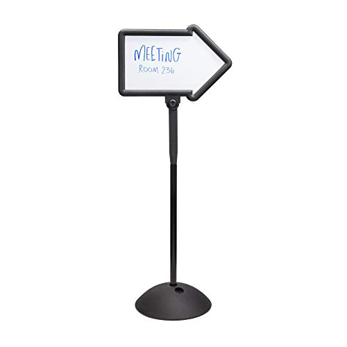 Safco Products Write Way Directional Arrow Sign 4173Bl, Black, Magnetic Dual-Sided Dry Erase Board, Indoor And Outdoor Use #TOP3
