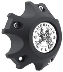 American Outlaw Wheels BC-863 Matte Black Screw in Center Cap