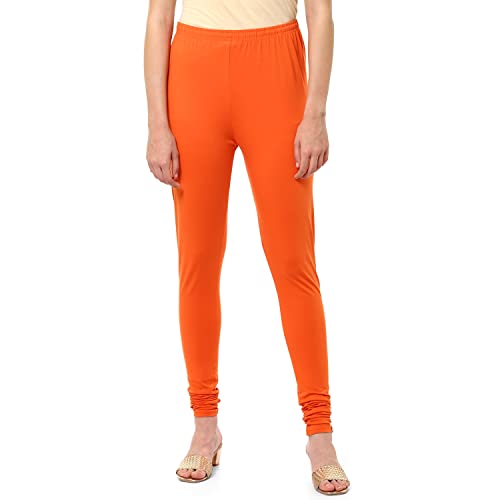 Image of BIBA Women Cotton Blend Skinny Solid Churidar