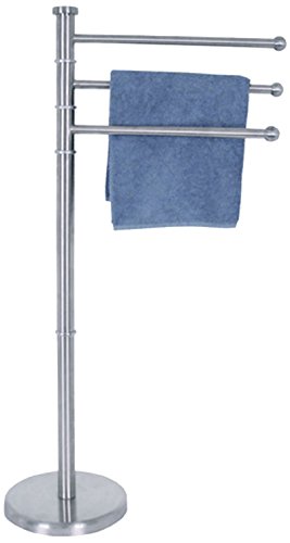 140338 Portasciugamano a 3 Braccia in Acciaio 33 x 22 x 89 cm Edelstahl inox