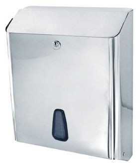 Dispenser Asciugamani Di Carta Marplast Towelinox MP 802 In Acciaio Inox - Capienza 250 Pezzi, Montaggio A Parete