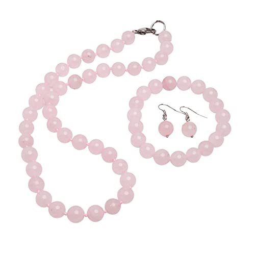 Boucles d'oreilles quartz rose pendantes pour illuminer vos tenues