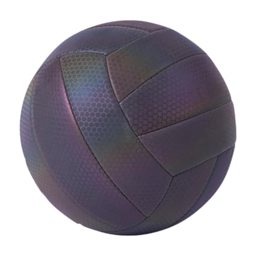 predolo Size 5 Holographic Volleyball for Indoor and Outdoor Activities, Black