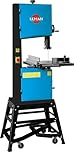 LEMAN - Sega a nastro professionale per legno SRU356 con volano da 356 mm, lama 2630 mm e motore 1100 W