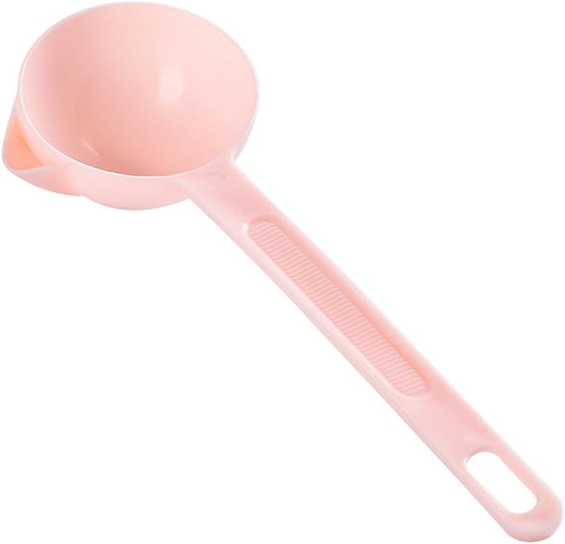 1pcs Food Grade Plastic Filter Drink Soup Grease Colander Oil Separation Spoon(white-Dinosaur Doodle4)