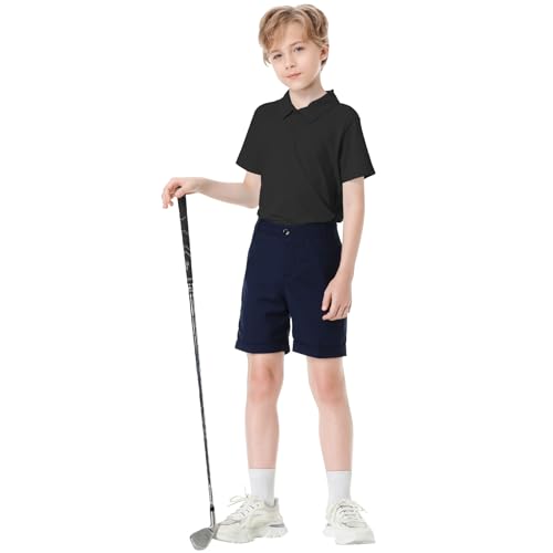 Image of Dreammonkey Toddler to Youth Stain Resistant Polo Shirts Kids Collared Golf T-Shirt School Uniform for Boys and Girls