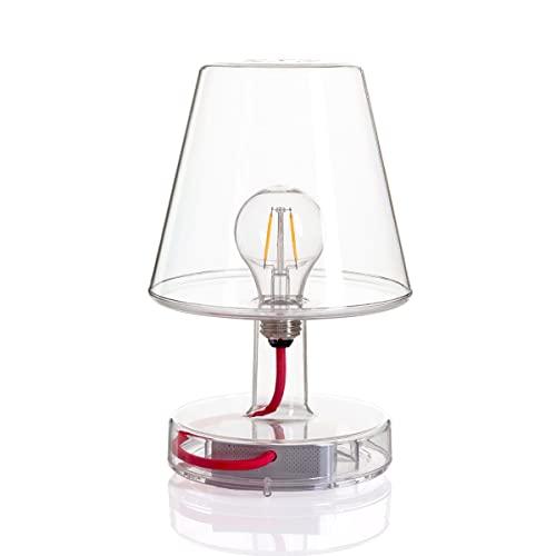 Fatboy® Lampe Transloetje Transparent | Tischlampe, Leselampe, Nachttischlampe | ohne Kabel | aufladbar mit Mini-USB