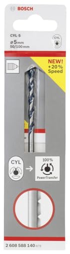 Bosch Accessories 1x Foret à béton CYL-5 Robust Line (pour le béton, Ø 5 x 100 mm, accessoires perceuse à percussion)