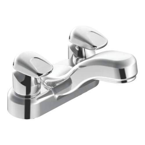 M-Press Two-Handle Metering Lav Faucet (Chrome)