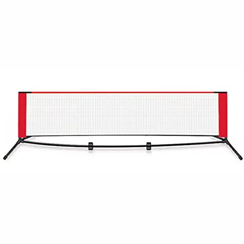 Red de Tenis portátil, Red multideportiva combinada, Red de bádminton de fácil instalación con Bolsa de Transporte, para Tenis en Interiores y Exteriores (tamañ