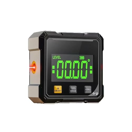 Transportador digital magnético con nivel de burbuja LED miniatura 1