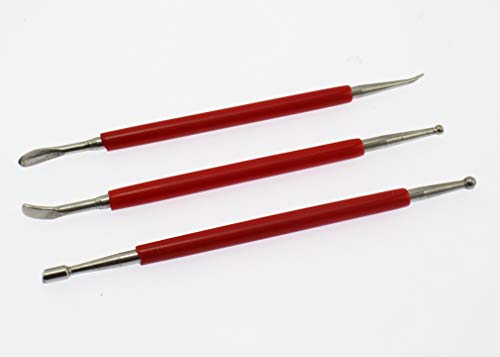 Olive-G 多用途 ツインタイプ モデラ 6種類 3本セット レザークラフトに