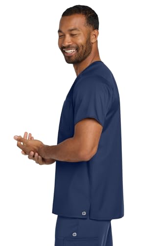 Custom Embroidered Men's V-Neck Scrub Top – Add Your Name, Logo & Design4