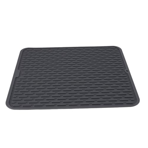 LYNDMBD Tapete escurridor de Platos para encimera de Cocina, Almohadilla Grande de Silicona para secar Platos, tapete Plegable para Fregadero, tapete escurridor de Silicona Multiusos, Tape