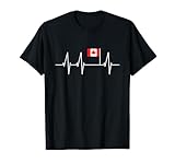 Unsere kanadische Flagge Shirt ist ein ideales Geschenk für Damen, Herren, und Kinder. Dieses Canada Herzschlag Shirt ist der beste Weg zu zeigen Sie Ihren kanadischen stolz bei der nächsten, Eishockey, Fußball, Baseball oder jede andere Sport-Spiel.