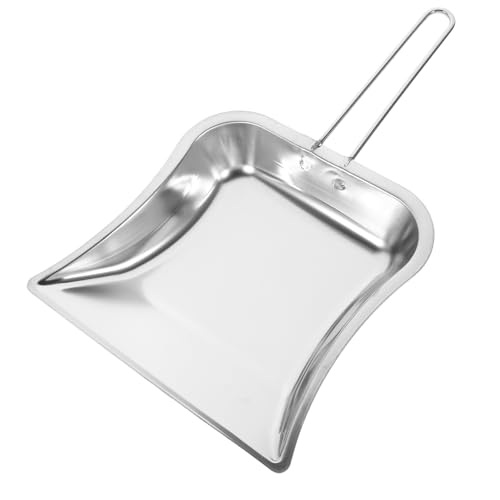 EXAOMBLE 2個 ステンレス製ハンドル付き卓上ちりとり 軽量コンパクトで収納便利 家やオフィスのゴミ収に 実用的で耐久性あるクリーニングシ