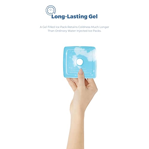 Sterun Reusable Ice Pack Slim & Lightweight Freezer Cold Packs for Lunch Boxes Coolers & Camping, Blue - Image 4