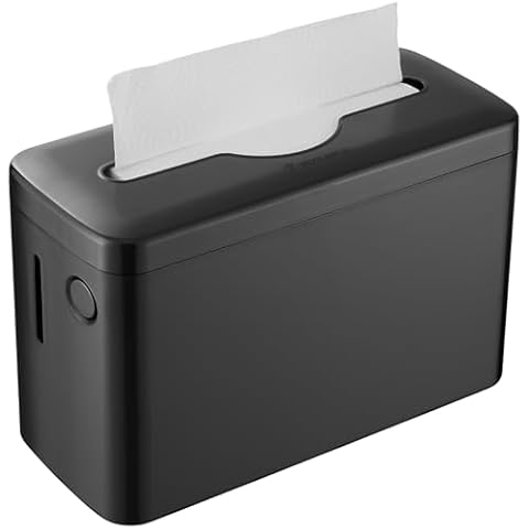Paper Towel Dispenser Countertop, Modunful Bathroom Hand Towel Dispenser Commercial Multifold Trifold Paper Towels Dispenser for Home Kitchen Restaurant(Black) Cover