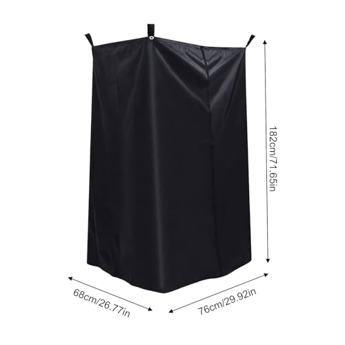 Cortina de privacidad para botes con bolsa, tienda impermeable para pontón, toldo portátil impermeable para ducha bajo toldo Bimini, división fácil de montar para pontones miniatura 5
