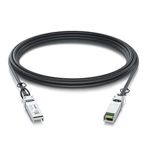 Alwong 1m/3.28ft 10GBASE-CU Direct Attach Copper SFP Cable,10G SFP+ DAC Passive Twinax Cable for Cisco SFP-H10GB-CU1M, Ubiquiti, Arista, D-Link, Intel, Meraki, Mikrotik, Netgear etc.